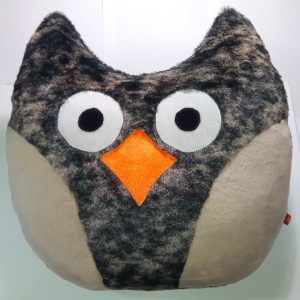 М'яка іграшка-подушка ручної роботи Сова