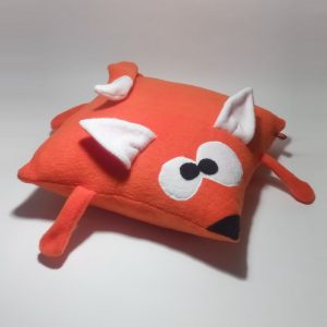 Іграшка-подушка ручної роботи Лисичка (квадратна)