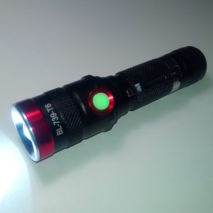 Ліхтар ручний BL-739-T6, акумулятор 18650, microUSB, zoom, плавний рег. яскравості