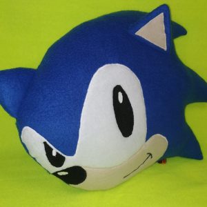 М'яка іграшка-подушка ручної роботи Сонік
