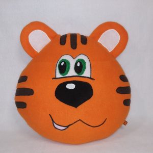 М'яка іграшка-подушка ручної роботи Тигр