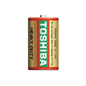 Батарейка сольова TOSHIBA R20KG/D червона, 1 шт.