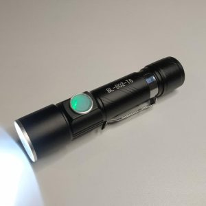 Ліхтар компактний Police/Bailong BL-802-T6, знімний акумулятор 18650, заряджання від USB, zoom