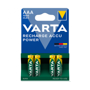 Комплект акумуляторів Varta Ready-To-Use AAA 1000 mAh, Ni-MH (блістер 4 шт)