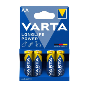 Батарейка лужна VARTA Longlife Power AA/LR6 BLISTER 4
