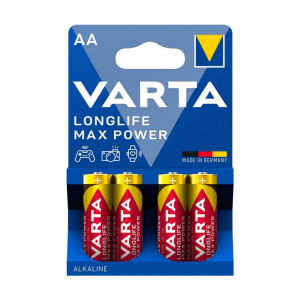 Батарейка лужна VARTA MAX T (Longlife Max Power) AA/LR6 BLISTER 4