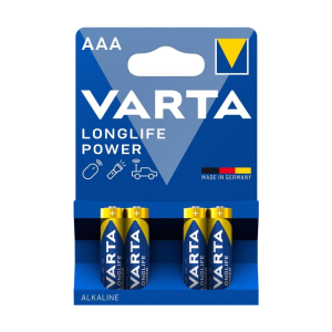 Батарейка лужна VARTA Longlife Power AAA/LR03 BLISTER 4