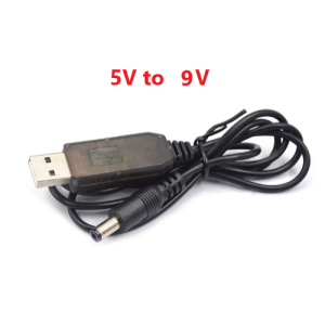 Кабель живлення 5 USB на 9 V 5.5x2.1/2.5mm, для роутера/термінала/модема, 1М