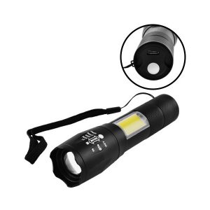 Ліхтар акумуляторний Police/Bailong 1831-T6+COB, micro USB, алюміній