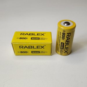 Акумулятор Rablex, Li-Ion 16340 3,7V 800 mAh