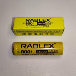 Акумулятор Rablex, Li-Ion 14500 3,7V 800mAh