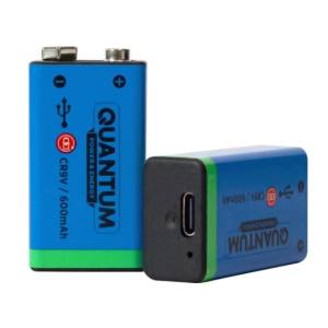 Аккумулятор QUANTUM Li-Ion CR9V (Крона) 600mAh (case + Type-C)