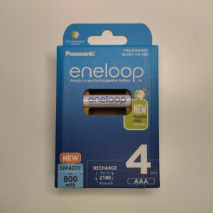 Комплект акумуляторів (4 шт) Panasonic eneloop AAA 1,2 V (min 750 mAh) mAh Ni-MH BK-4MCCE/4BE Японія