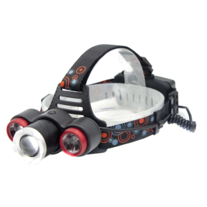 Ліхтар налобний акумуляторний WD-109-T6+2XPE, 2x18650, Zoom