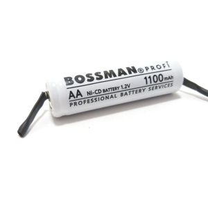 Акумулятор технічний BOSSMAN PROFI Ni-CD AA/HR6 1,2V 1100 mAh з пелюстками під паяння