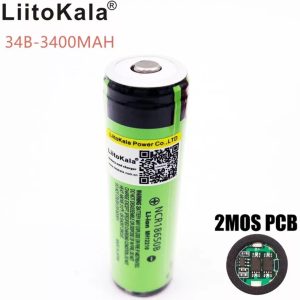 Акумулятор 18650 Li-Ion LiitoKala 34B-PCB NCR18650B 3.6 V 3400 mAh 6 A із захистом