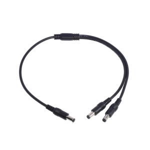 Кабель живлення роздвоювач заводської 5.5x2.1/2.5mm, 5-12V/2A для роутера/терміналу/модема, 30 см