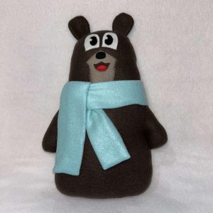 М'яка іграшка-подушка ручної роботи Фальстаф Ведмідь-Дуолінго