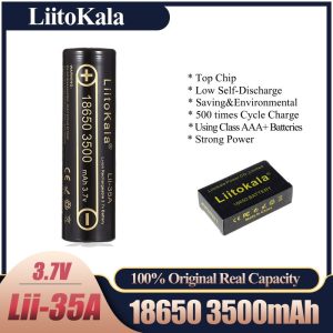 Акумулятор 18650 Li-Ion LiitoKala Lii-35A, 3.7 V, 3500 mAh 6 A (технічний)