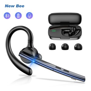 Гарнітура бездротова New Bee NB-M54 Headset Bluetooth V5.1, black