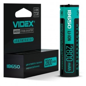 Акумулятор Videx Li-Ion 18650-P (з захистом) 2800 mAh (ток 6 А)
