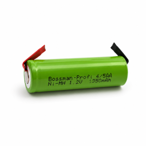 Акумулятор 4/5AA Ni-MH BOSSMAN PROFI 1350mAh з пелюстками для пайки (технічний)