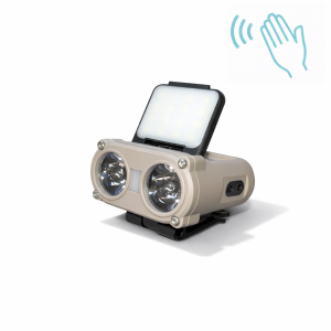 Ліхтар налобний із датчиком руху RABLEX RB951, 900 Lm, USB Type C, dimmer, бежевий