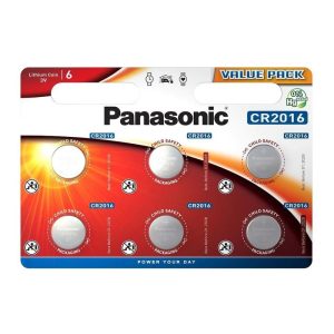 Батарейка Panasonic LITHIUM CR2016 3V (6 шт на блістері)