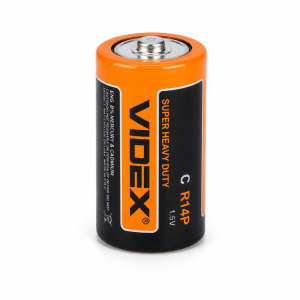 Батарейка сольова Videx C/R14P, 1 шт