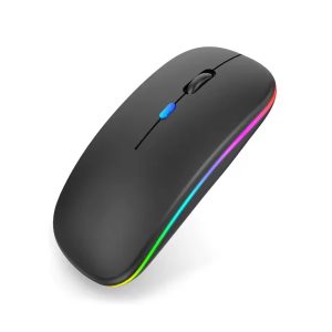 Миша бездротова безшумна (1600 DPI), Bluetooth + 2.4G wireless, чорна