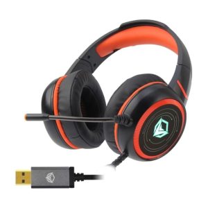 Навушники повнорозмірні MeeTion MT-HP030 дротові jack USB, з мікрофоном, чорні