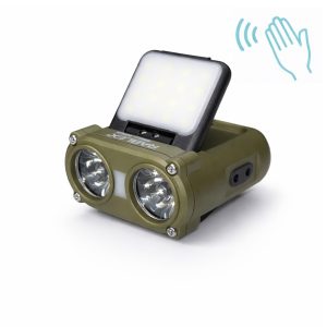 Ліхтар налобний із датчиком руху RABLEX RB951, 900 Lm, USB Type C, dimmer, оливковий