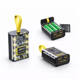 Корпус павербанка DIY на 3×18650 з прозорим корпусом