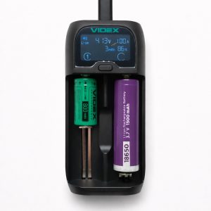 Зарядний пристрій універсальний Videx VCH-UD200, 2 канали, Ni-MH / Ni-Cd / Li-ion, USB