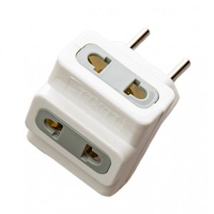 Розгалужувач мережевий LUXEL 1013 трійник на 3 розетки хрестоподібний , 250V/6A