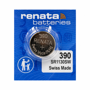Батарейка срібно-цинкова Renata 390 (SR1130SW, SR54) 1.55V