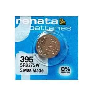 Батарейка срібно-цинкова RENATA 395 (SR927SW, AG7) 1.55V