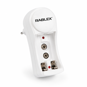 Зарядний пристрій Rablex RB416, 2 слоти, AA / AAA / Крона 9V, Ni-MH, мережевий