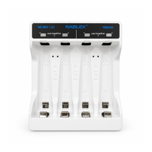 Зарядний пристрій Rablex RB426, 4 слоти, AA / AAA, Ni-MH, USB Type-C