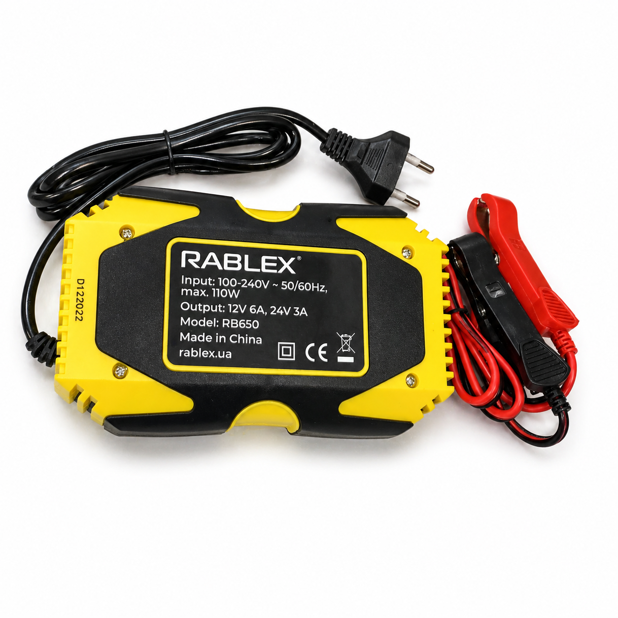 Зарядний пристрій Rablex RB650, 12V / 24V, AGM / GEL / LiFePO4, 6A
