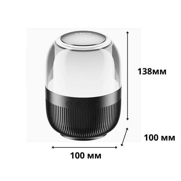 Портативна колонка HAVIT HV-SK889BT 7W RGB Black