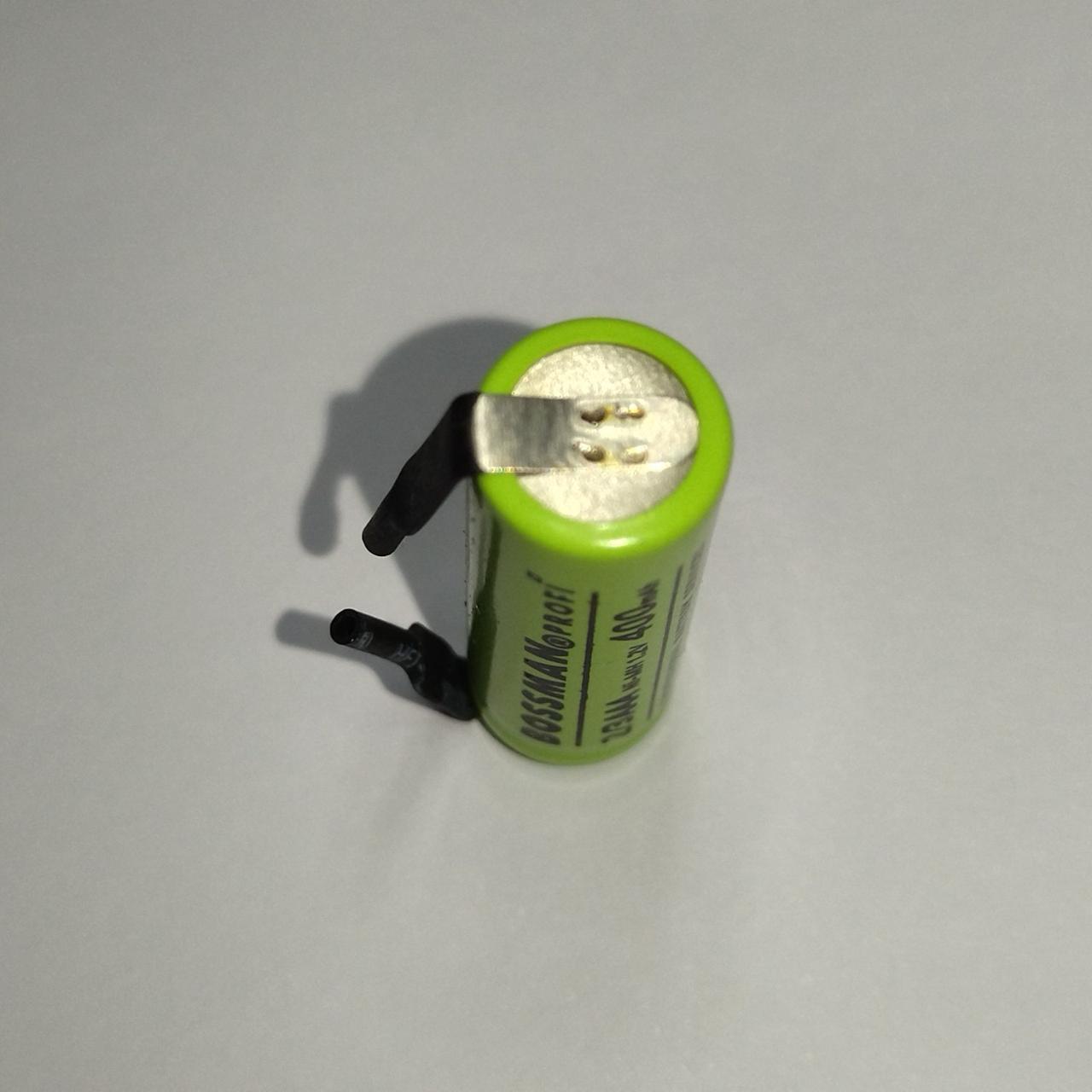 Акумулятор 2/3AAA Ni-MH BOSSMAN PROFI 1.2V 400 mAh з пелюстками для пайки (технічний) - Зображення 3