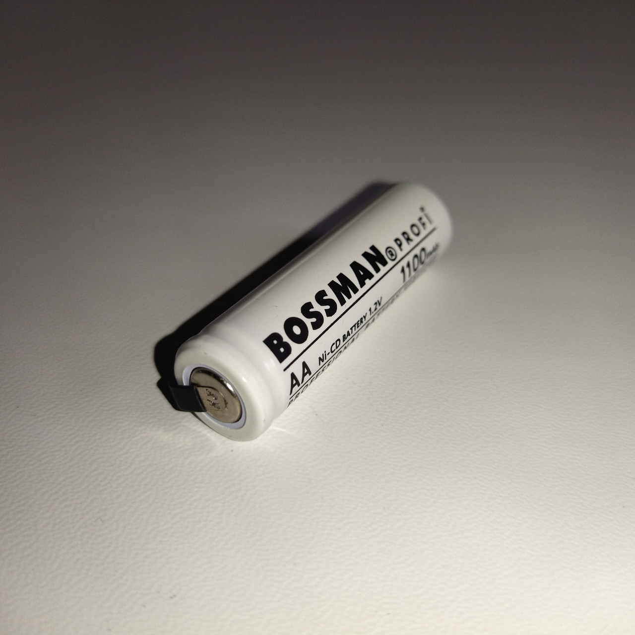 Акумулятор AA Ni-Cd BOSSMAN PROFI 1.2V 1100 mAh з пелюстками для пайки (технічний) - Зображення 2