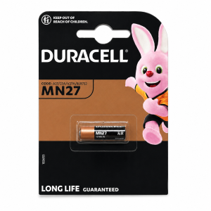 Батарейка лужна DURACELL Alkaline MN27 (27A/A27) 12V блістер 1 шт