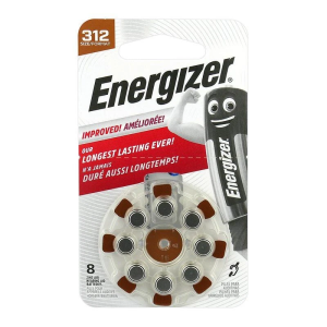 Батарейки повітряно-цинкові Energizer ZA312 (PR41) 1.45V блістер 8 шт