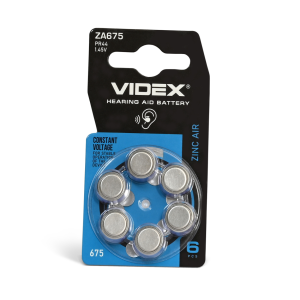батарейки videx za675