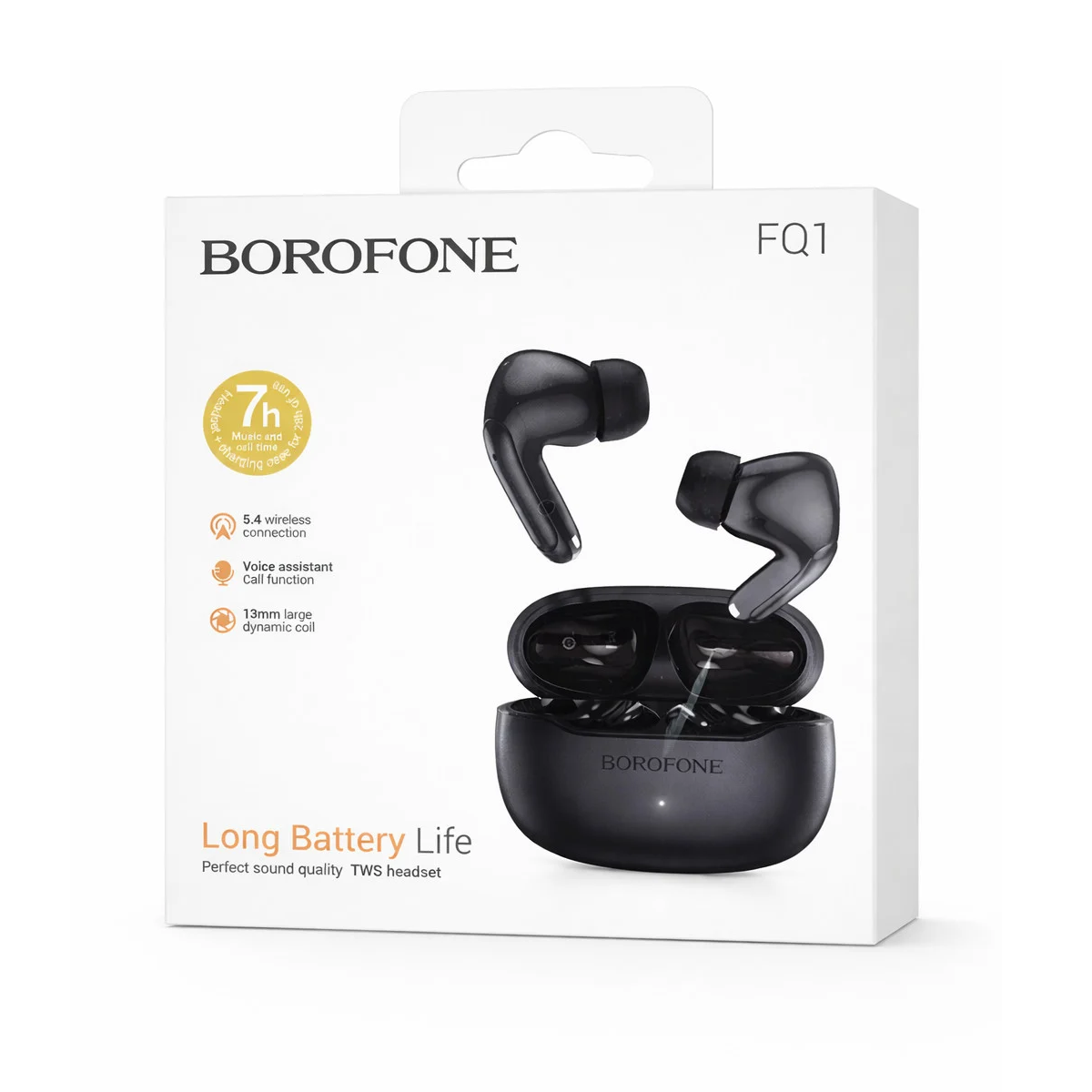 Навушники бездротові Borofone FQ1 TWS з Bluetooth 5.4