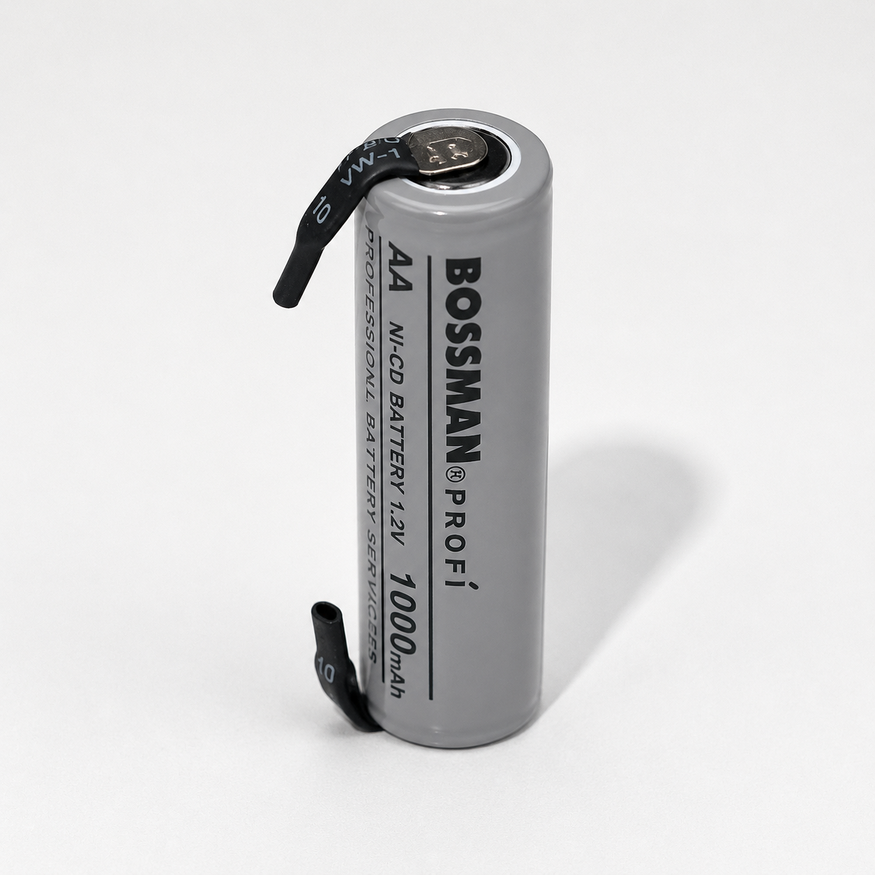 Акумулятор AA Ni-Cd Bossman PROFI 1.2V 1000 mAh з пелюстками для пайки (технічний) - Зображення 5
