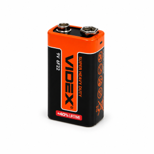 Батарейка Крона сольова Videx 6F22 9V