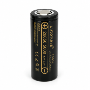 Акумулятор 26650 Li-ion LiitoKala LI-50A 3.7 V 5000 mAh 5 A (плоский плюс)